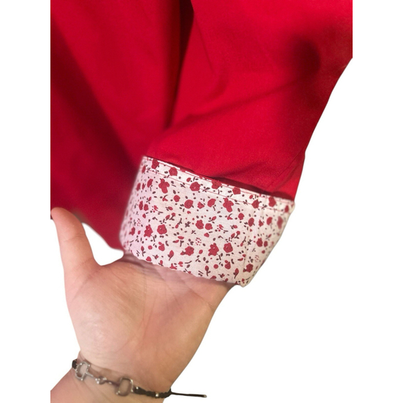 Blair Red/Floral Size XL Rain Jacket Windbreaker Jacket - Picture 7 of 11